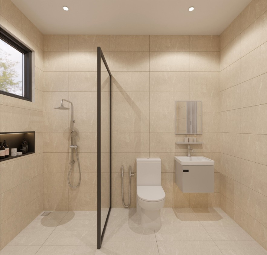 Desert Limestone Bathroom Inspiration