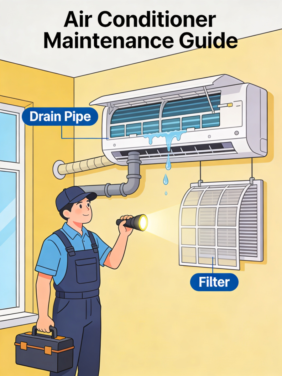 Kenapa Aircond Mengeluarkan Air? Punca, Cara Mengatasi & Tips Pencegahan