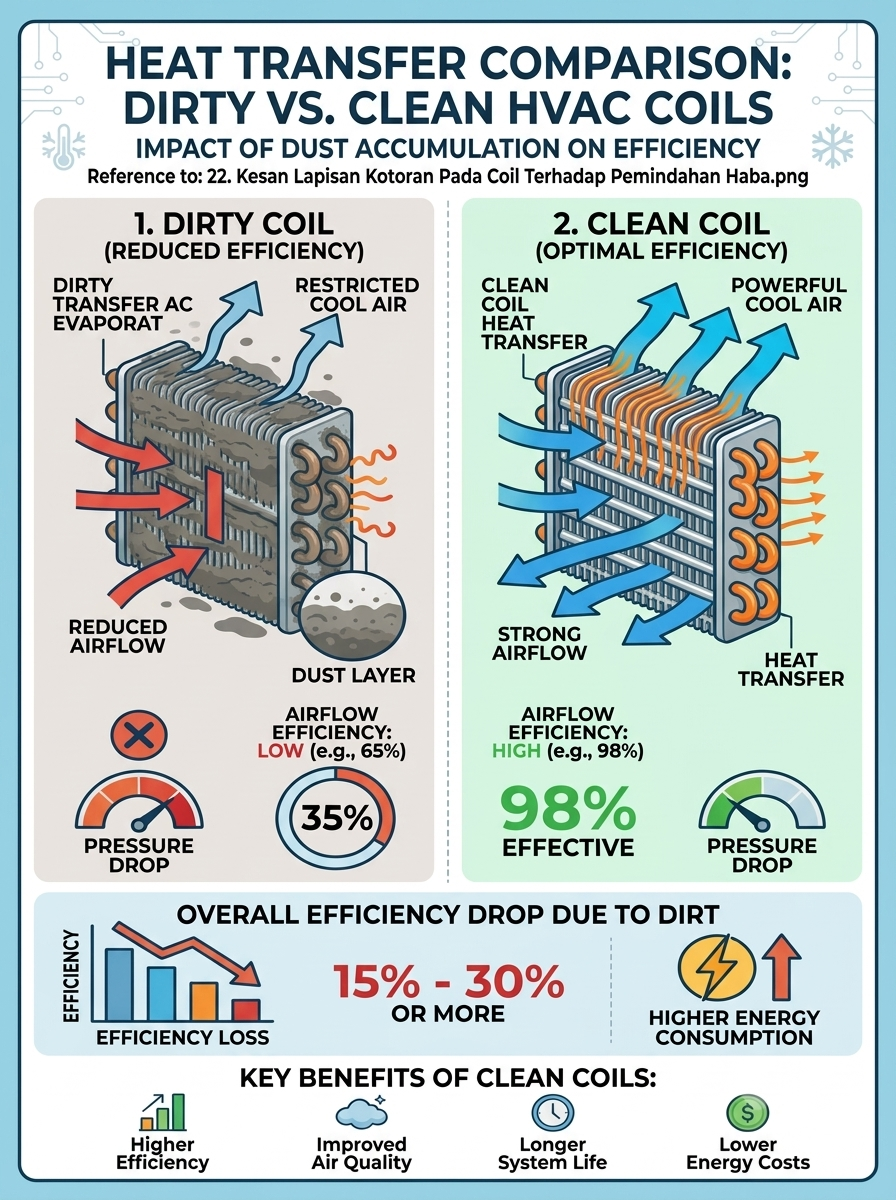 Kesan Lapisan Kotoran Pada Coil Terhadap Pemindahan Haba