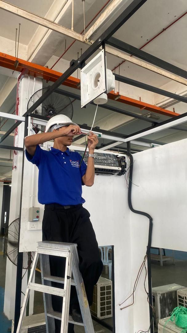 Hands-On Exhaust Fan Installation Training at Eakon Academy