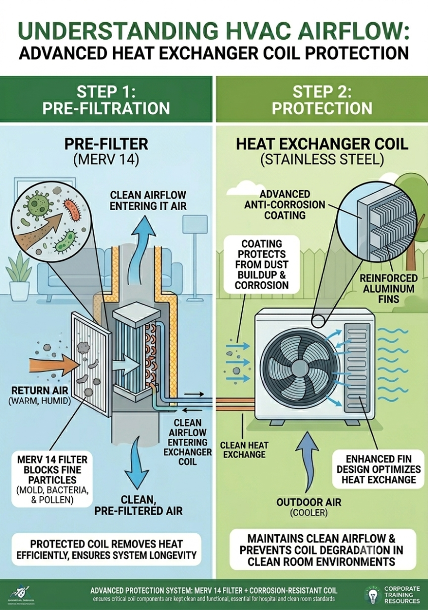 Heat Exchanger dan Kepentingan Filter MERV 14 Dalam Perlindungan Coil