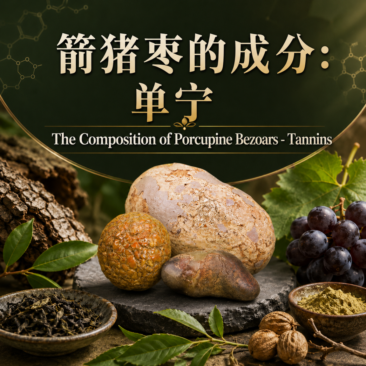 The Composition of Porcupine Bezoars - Tannins