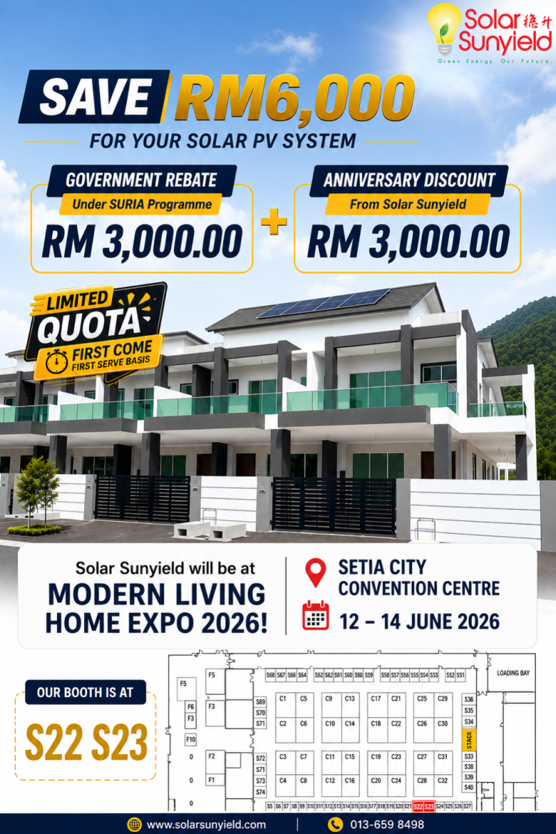 Visit Us at Modern Living Home Expo 2026 & Save Up to RM6,000 on Home Solar