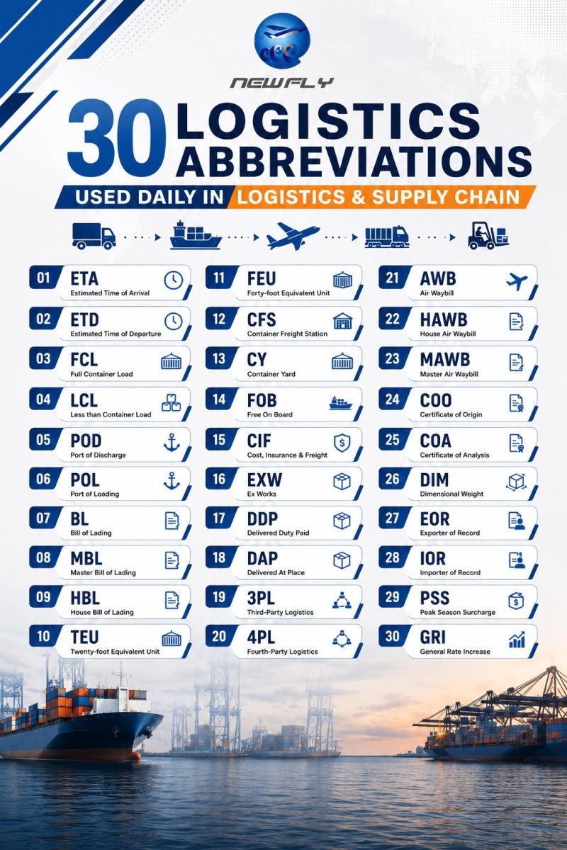 30 Essential Logistics Terms Every Importer Should Know