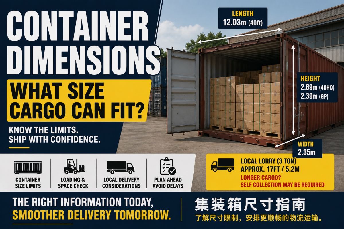 Shipping Container Dimensions Explained: How Long, Wide and Tall Can Your Cargo Be?