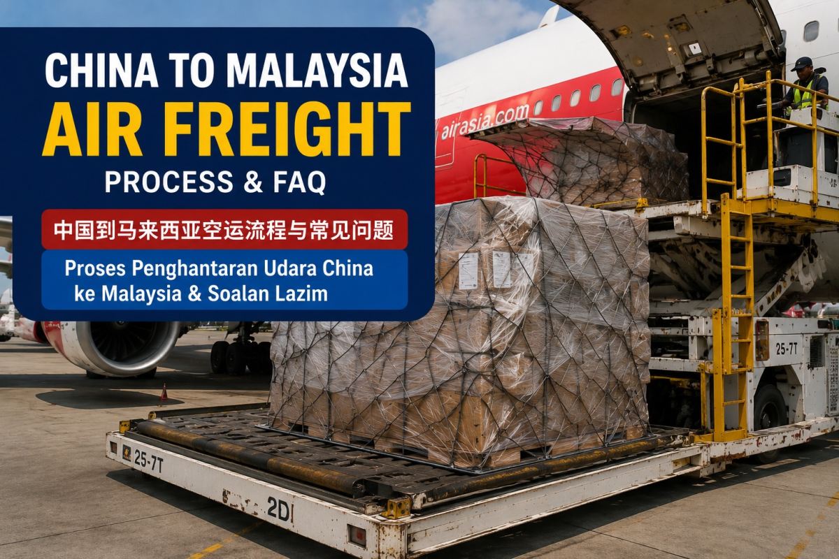 Panduan Lengkap Penghantaran Udara China ke Malaysia: Proses Gudang, Pelepasan Kastam, Penghantaran & Soalan Lazim