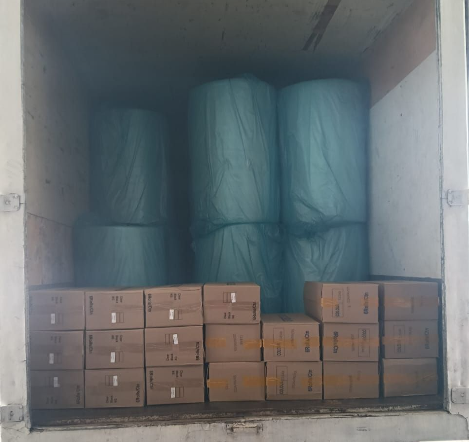 Preparing to deliver Stretch Film & Bubble Wrap to the Sepang area 