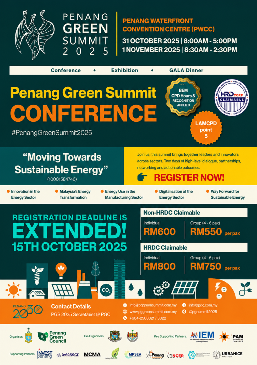 Binsen Green at Penang Green Summit 2025 on October 31 - November 1, 2025 - Moving Towards Sustainable Energy