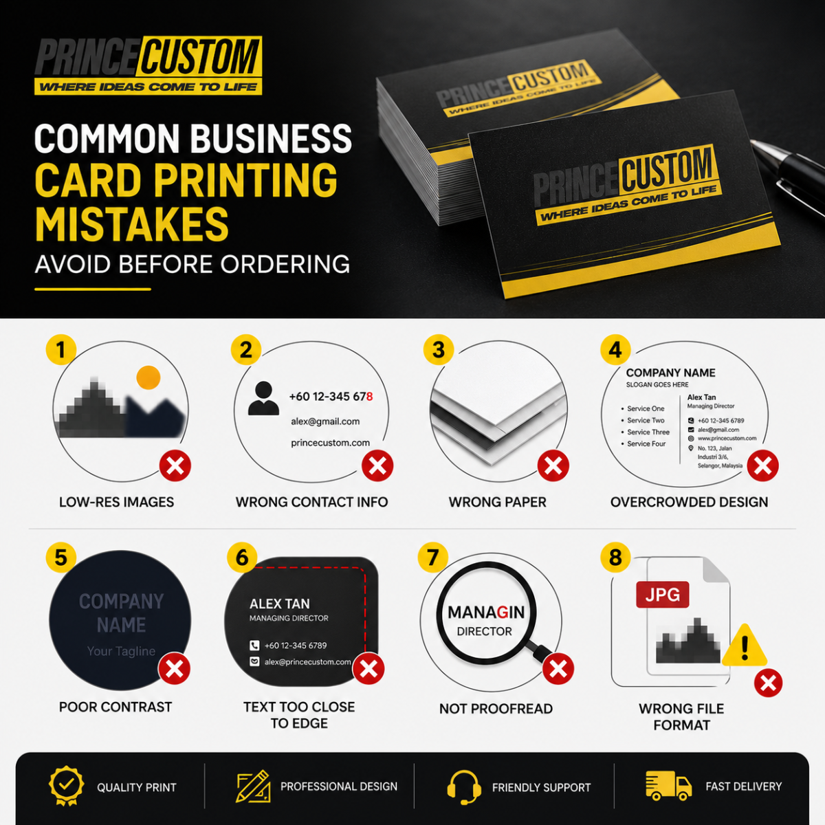Common Business Card Printing Mistakes to Avoid Before Ordering