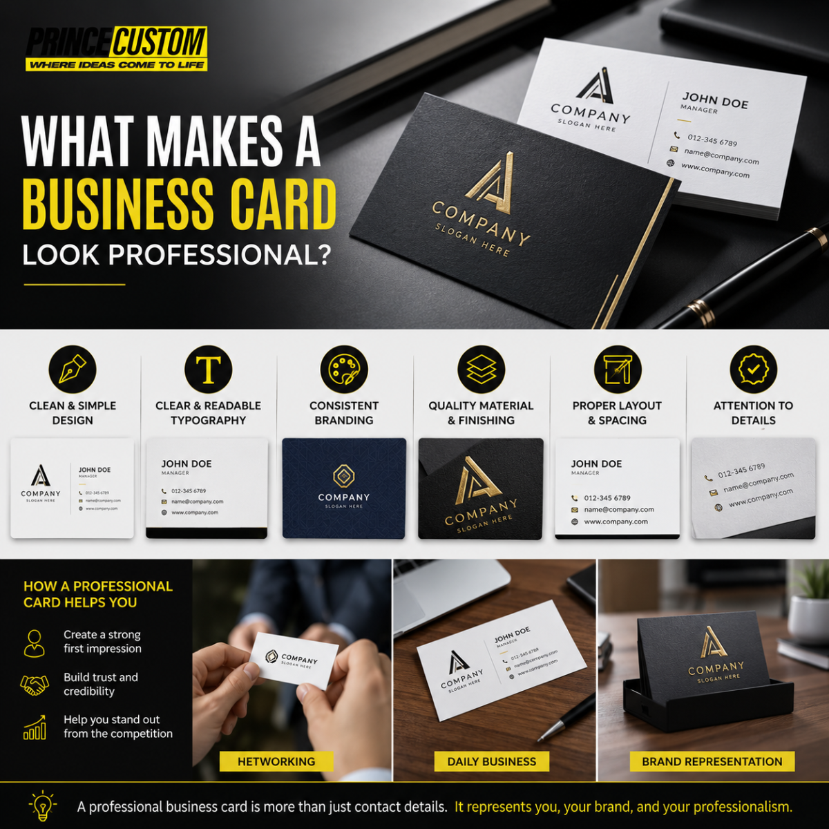 Details That Make a Business Card Look Professional