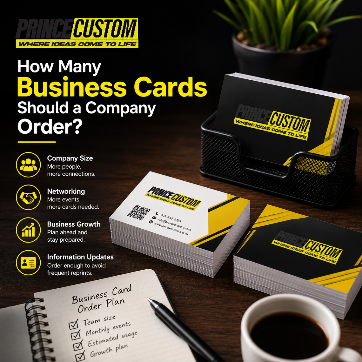 How Many Business Cards Should a Company Order?