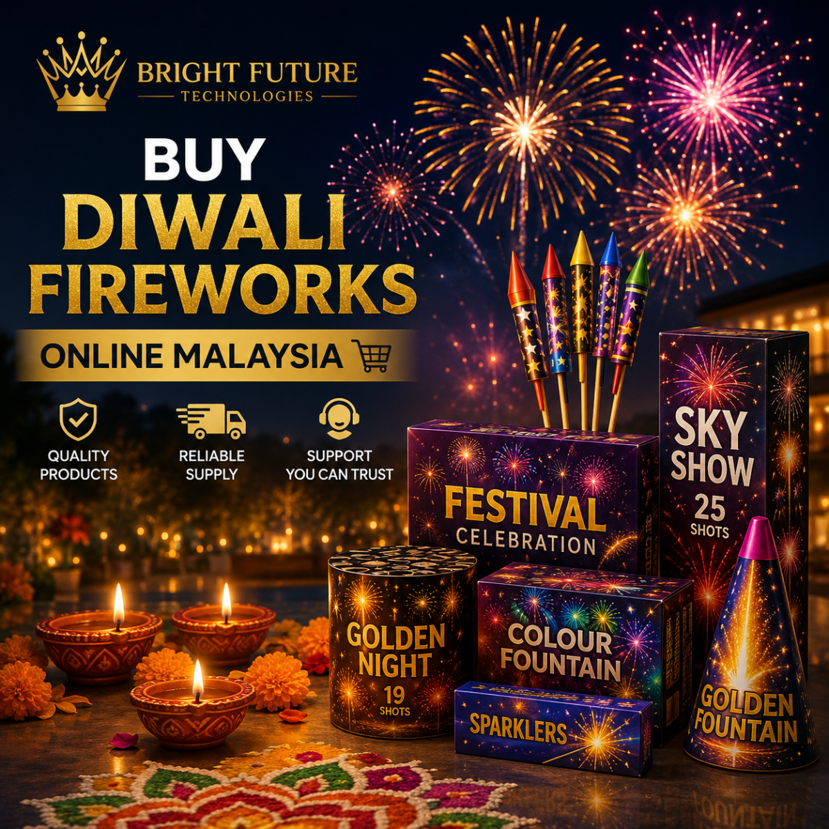 Buy Diwali Fireworks Online in Malaysia