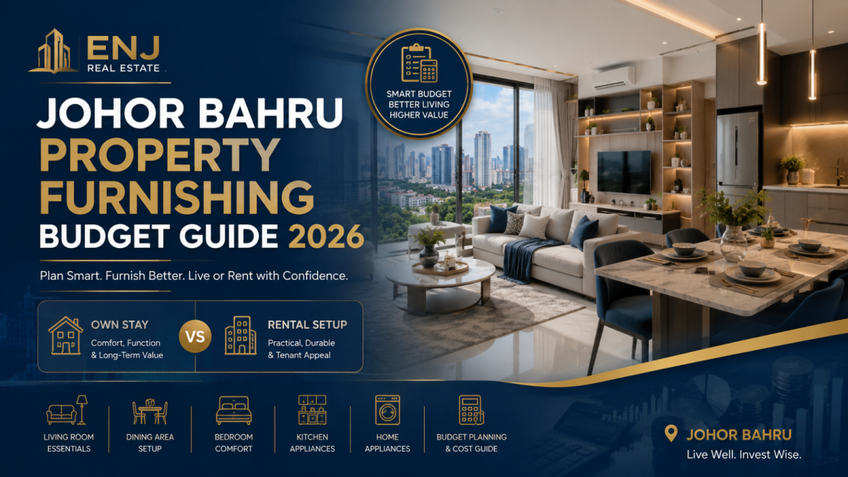 Johor Bahru Property Furnishing Budget Guide 2026 | Own Stay vs Rental Setup
