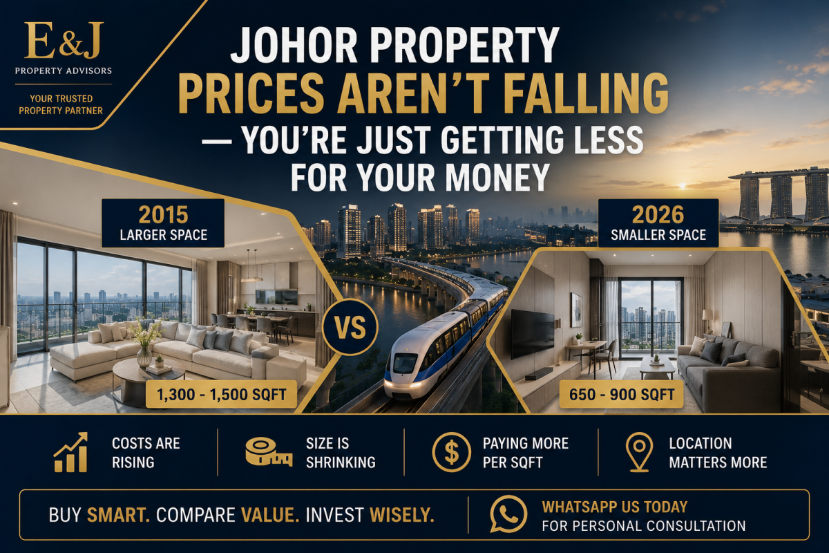 Johor Property Prices Aren't Falling �� You're Just Getting Less For Your Money