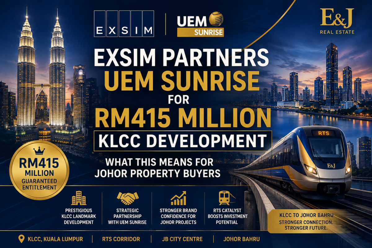 EXSIM Partners UEM Sunrise For RM415 Million KLCC Development �� What This Means For Johor Property Buyers