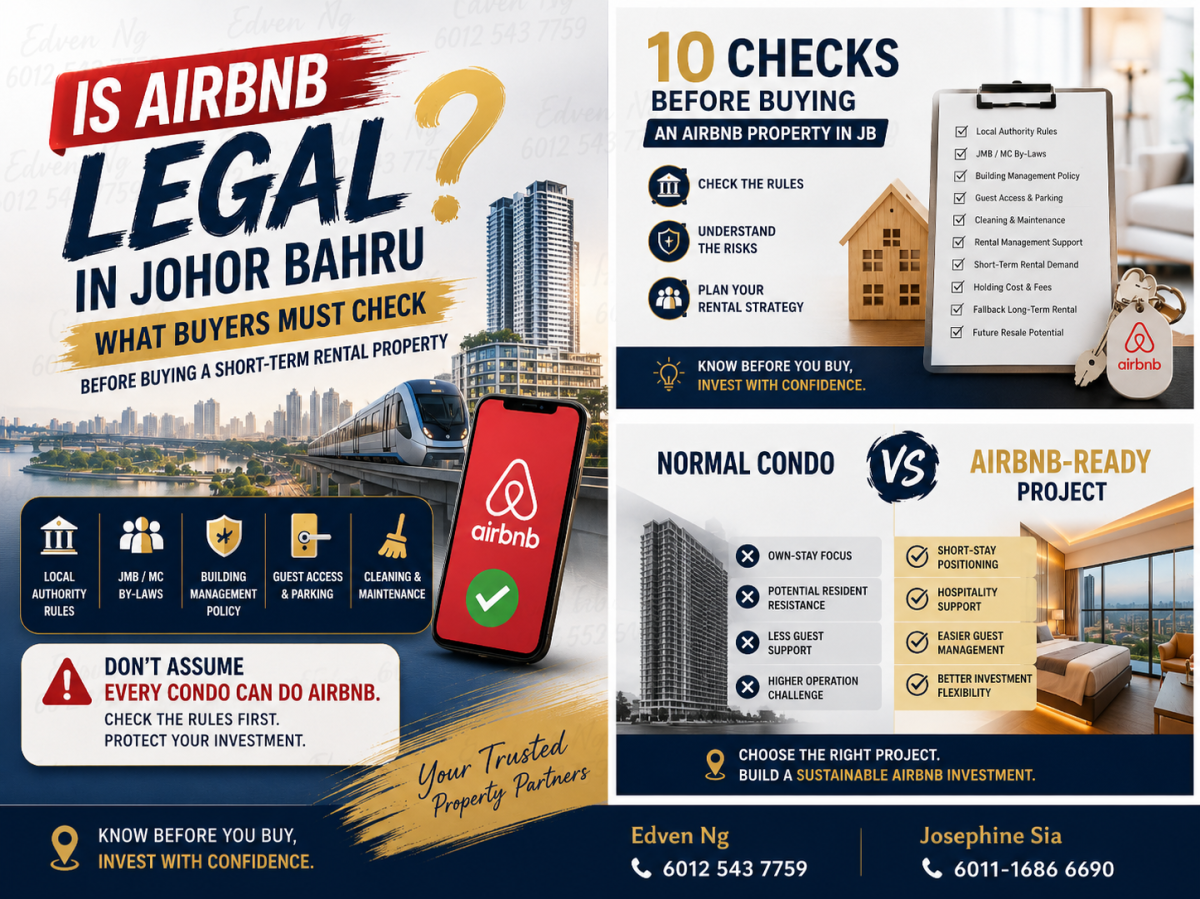 Is Airbnb Legal in Johor Bahru? What Buyers Must Check Before Buying A Short-Term Rental Property