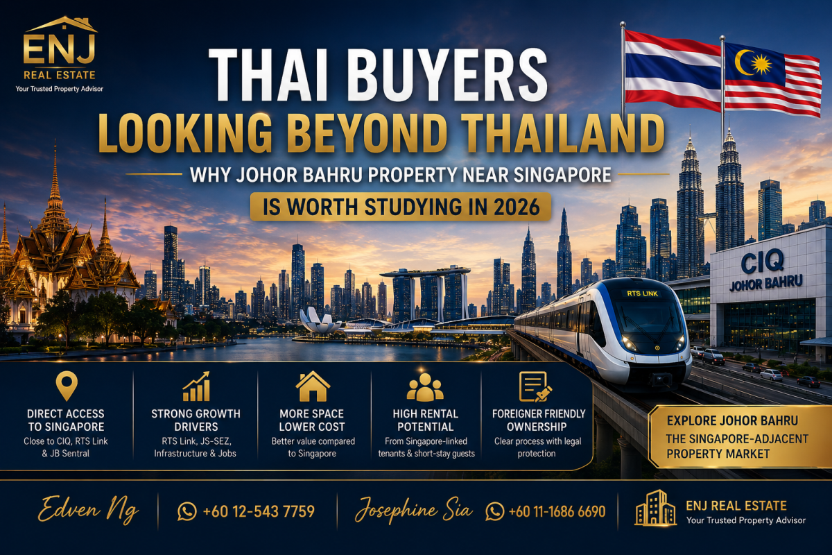 Thai Buyers Looking Beyond Thailand: Why Johor Bahru Property Near Singapore Is Worth Studying in 2026