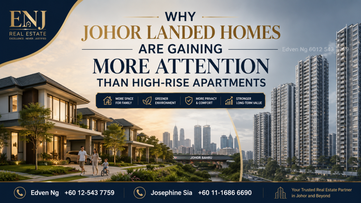 Why Johor Landed Homes Are Gaining More Attention Than High-Rise Apartments