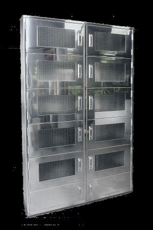 Mirror-Finish Storage Cabinet with Mirror Finish for Malaysia-Wide Workflows