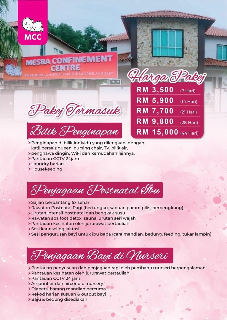 Melaka Confinement Centre for Malay Mothers | Mesra Confinement Centre MCC