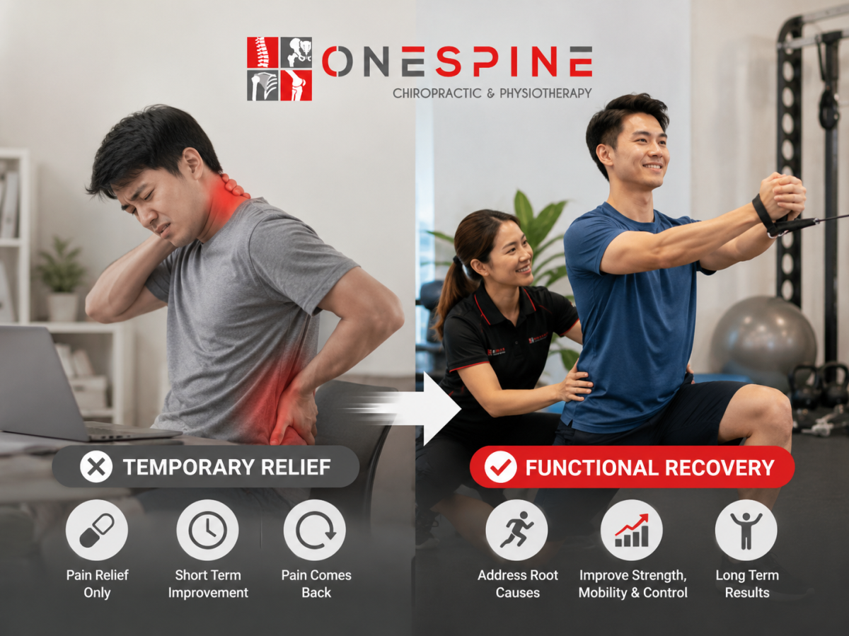 Temporary Relief vs Functional Recovery: Why Pain Relief Alone May Not Be Enough