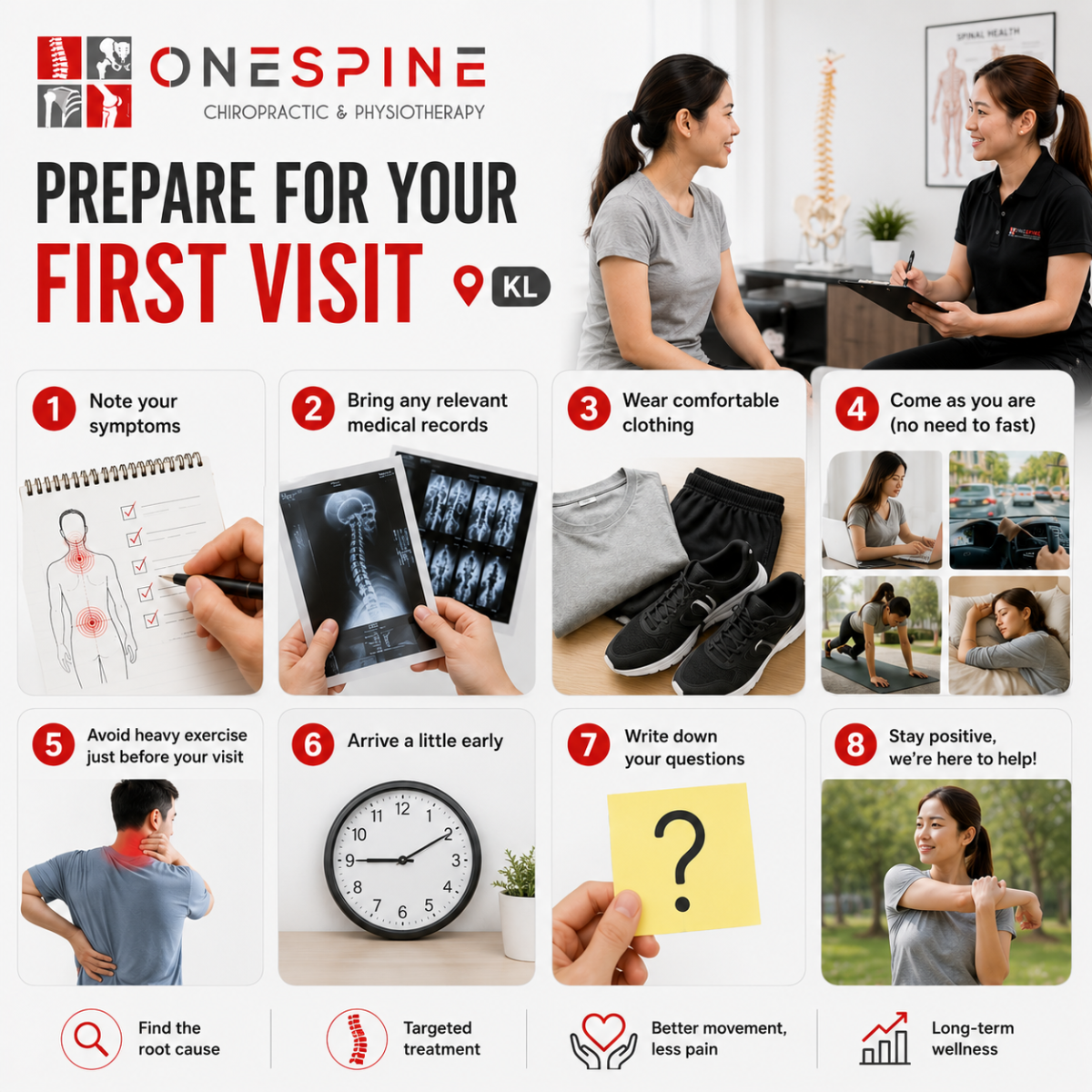 How to Prepare Before Your First Chiropractic or Physiotherapy Appointment in KL