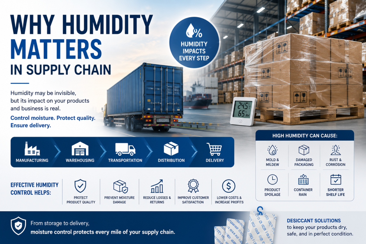 Why Humidity Matters in Supply Chain: Protecting Products from Storage to Delivery