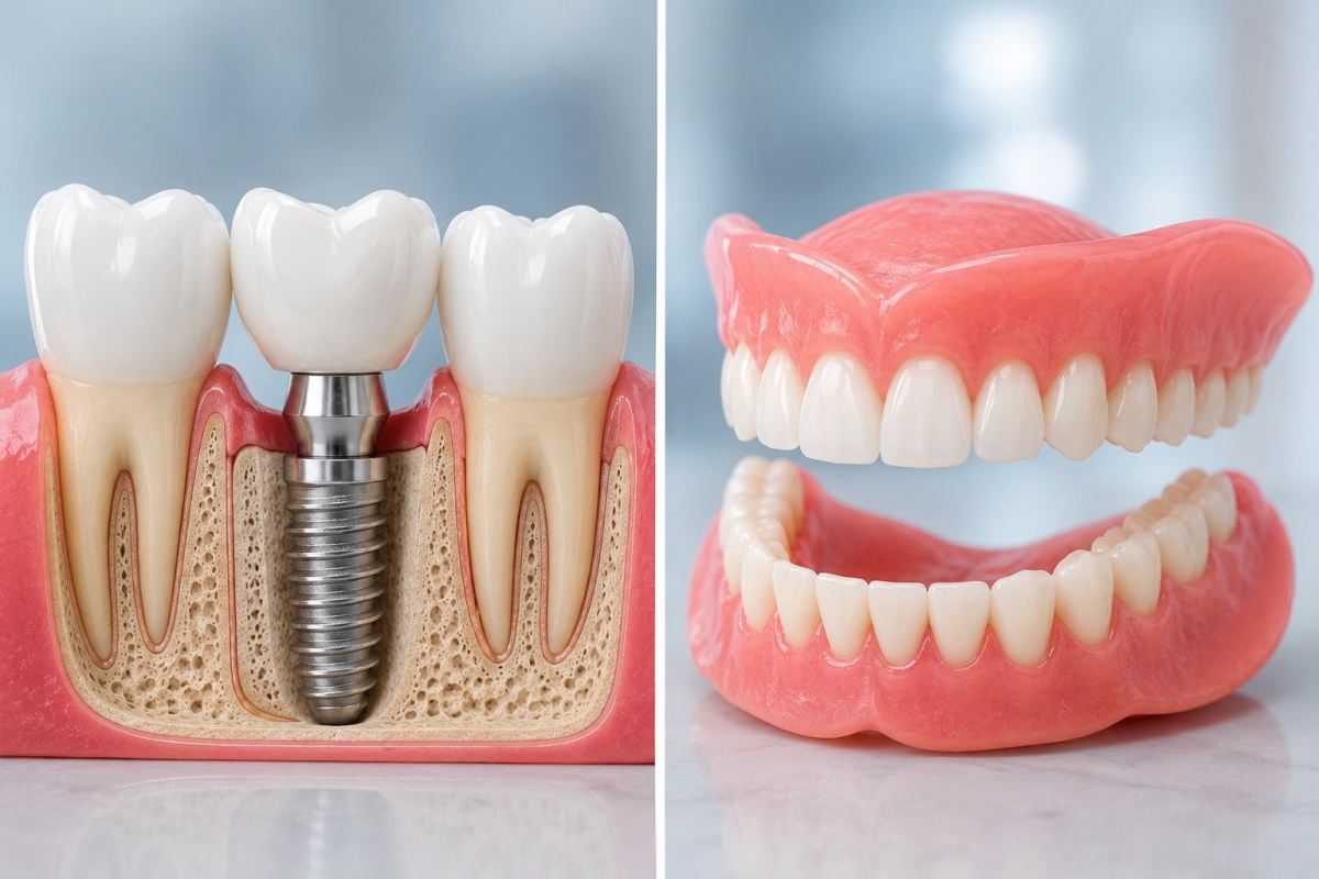 Dental Implant vs Denture