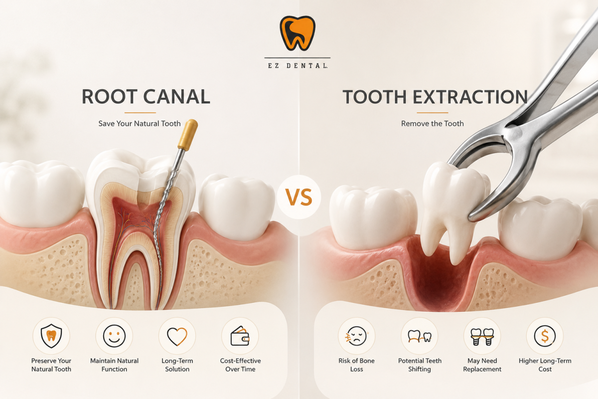 Root Canal vs Tooth Extraction: Which Is Right? | EZ Dental