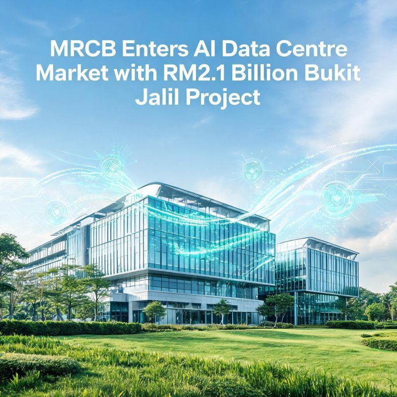 ���� MRCB enters AI digital infrastructure with RM2.1bn data centre venture in Bukit Jalil 