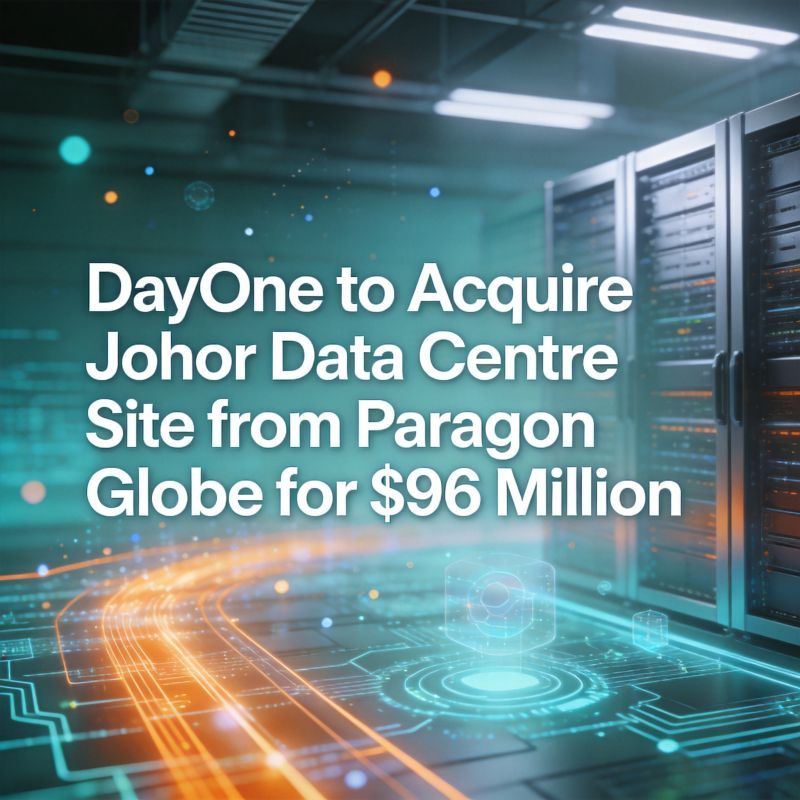  ���� DayOne Buys Johor Data Centre Site from Paragon Globe for M 