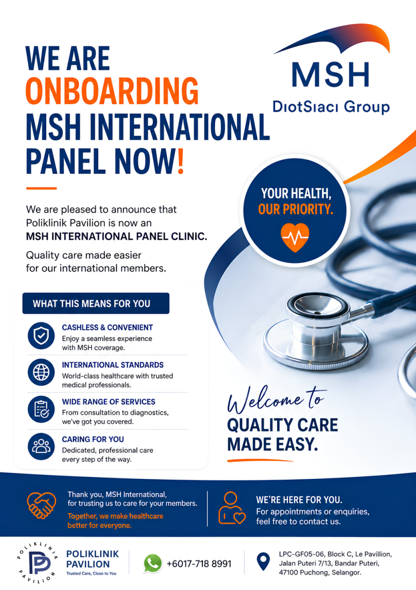 Announcement: Poliklinik Pavilion is Now an MSH International Panel Clinic