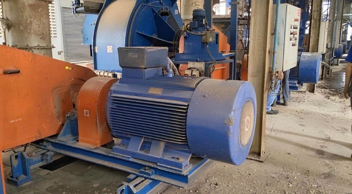 Site Visit and Induction Motor Inspection at Fiberboard Factory