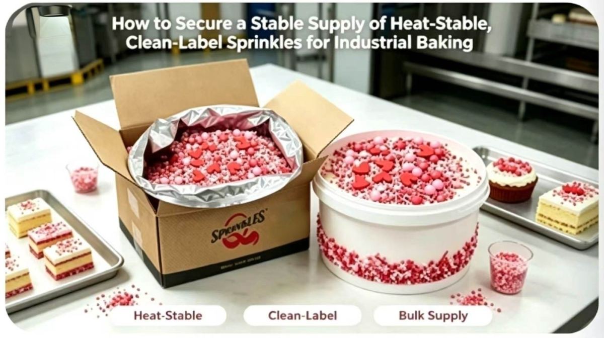 How to Secure a Stable Supply of Heat-Stable, Clean-Label Sprinkles for Industrial Baking
