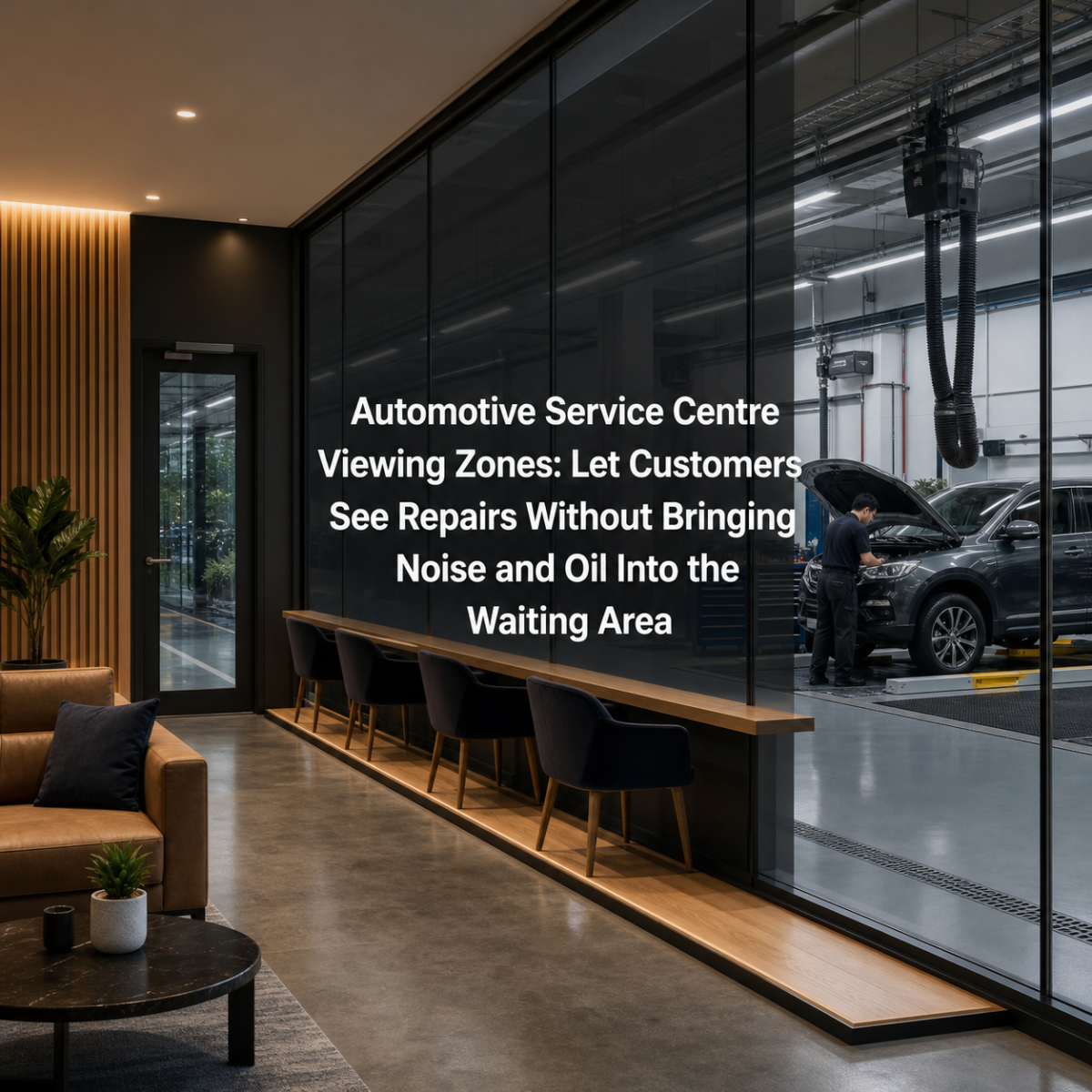 Automotive Service Centre Viewing Zones: Let Customers See Repairs Without Bringing Noise and Oil Into the Waiting Area