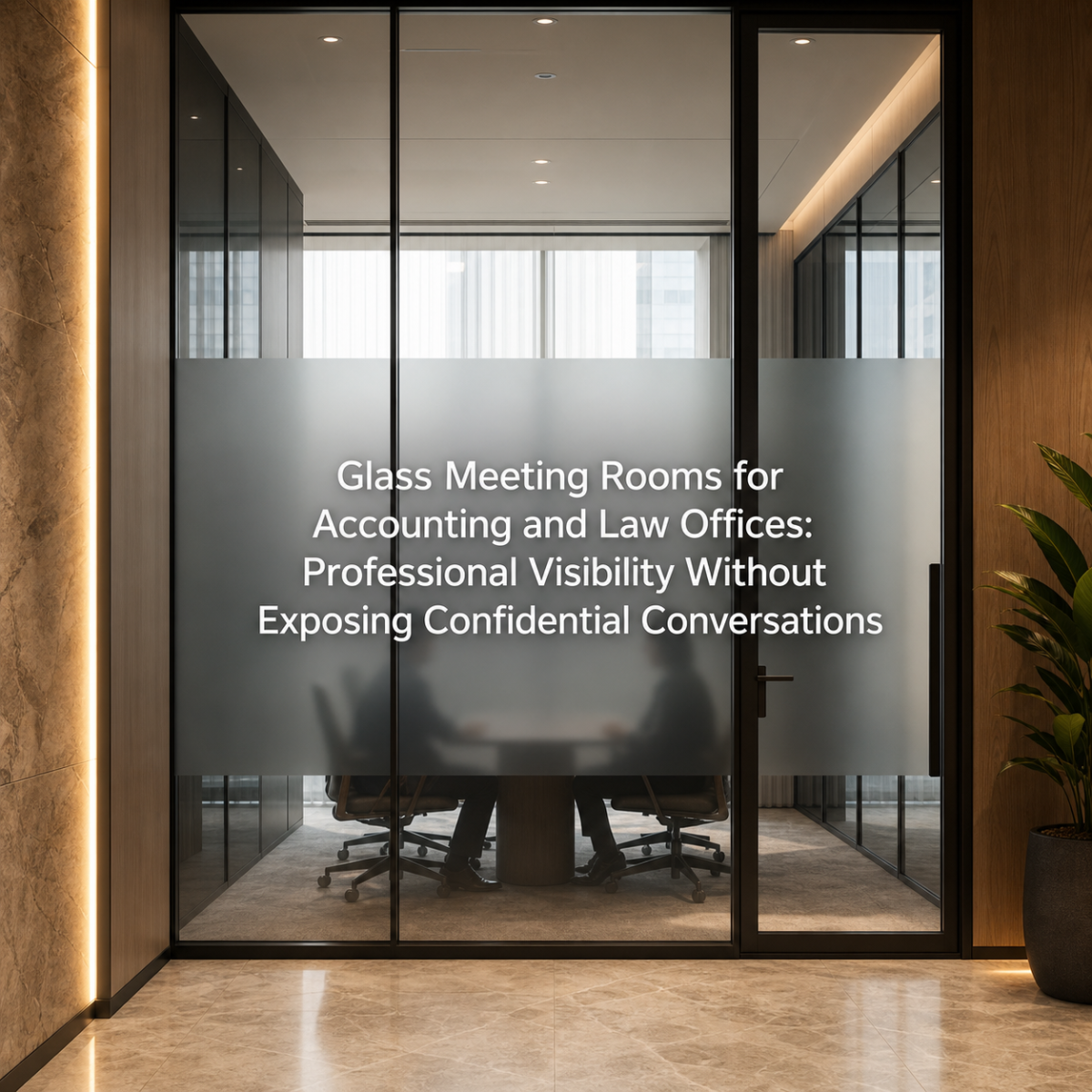 Glass Meeting Rooms for Accounting and Law Offices: Professional Visibility Without Exposing Confidential Conversations