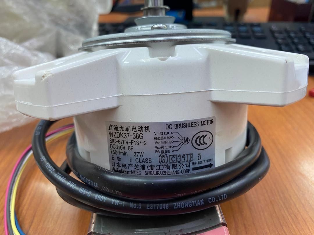 MOTOR WZDK37 38G SIC-67FV-F127-2 DC310V 8P 730R/MIN 37W