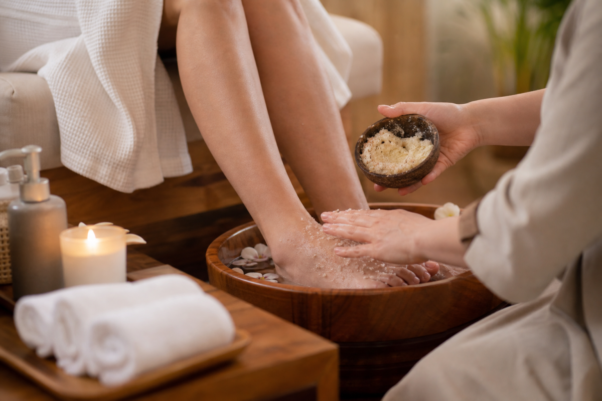 Foot Scrub in Kota Kinabalu for Dry Feet and Weekend Spa Care