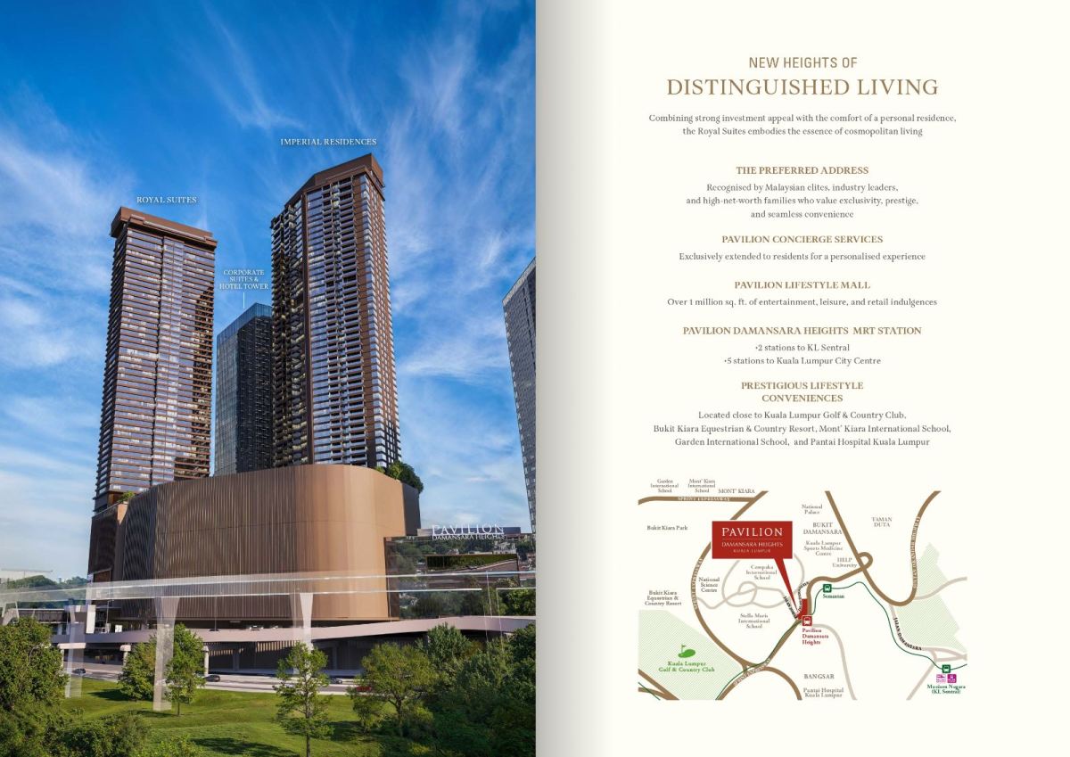 Pavilion Damansara Heights Ͷ�ʼ�ֵ������Imperial Residences �� Royal Suites �Ƚ�