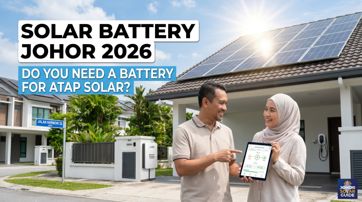Solar Battery Johor 2026 | Perlu Bateri untuk ATAP Solar?