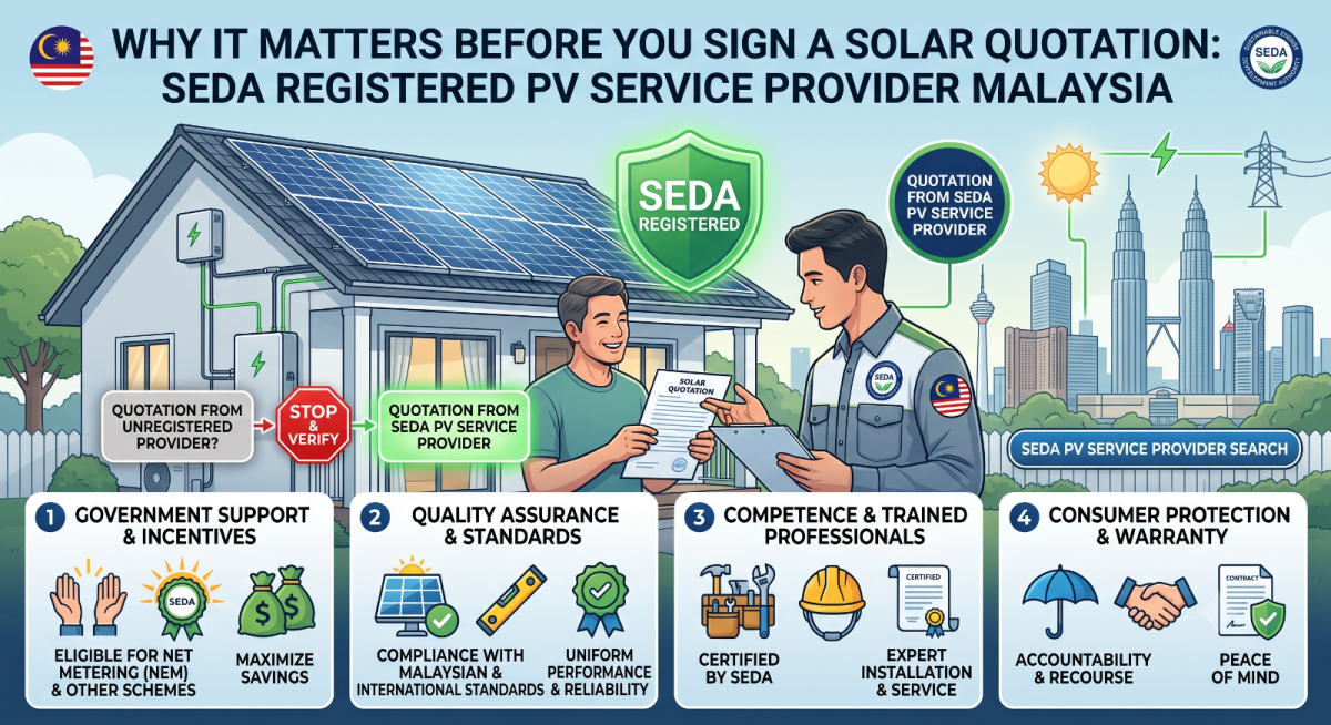 SEDA Registered PV Service Provider Malaysia��ǩ Solar ����ǰΪʲôһ��Ҫ��飿