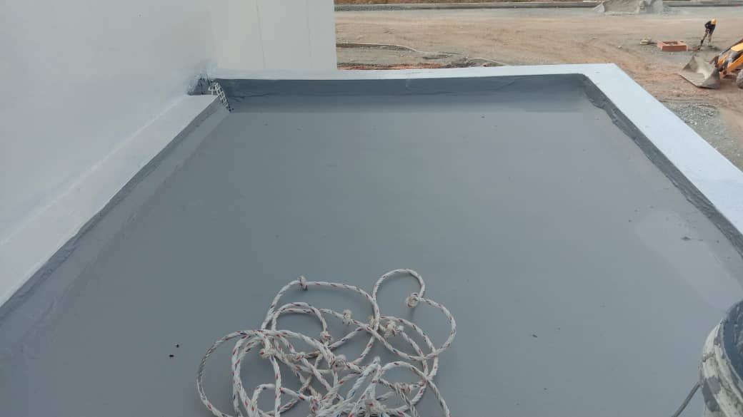 2K cementitious waterproofing, cementitious waterproofing Malaysia, bathroom waterproofing, balcony waterproofing, water tank waterproofing, and crack-bridging waterproofing coating