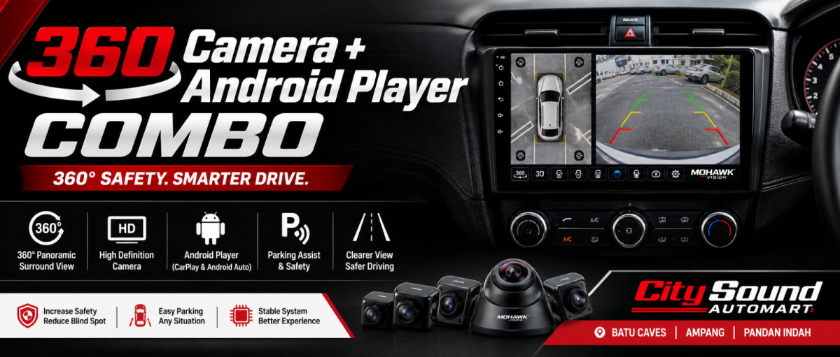 360 Camera + Android Player Combo for Safer Parking & Smarter Driving