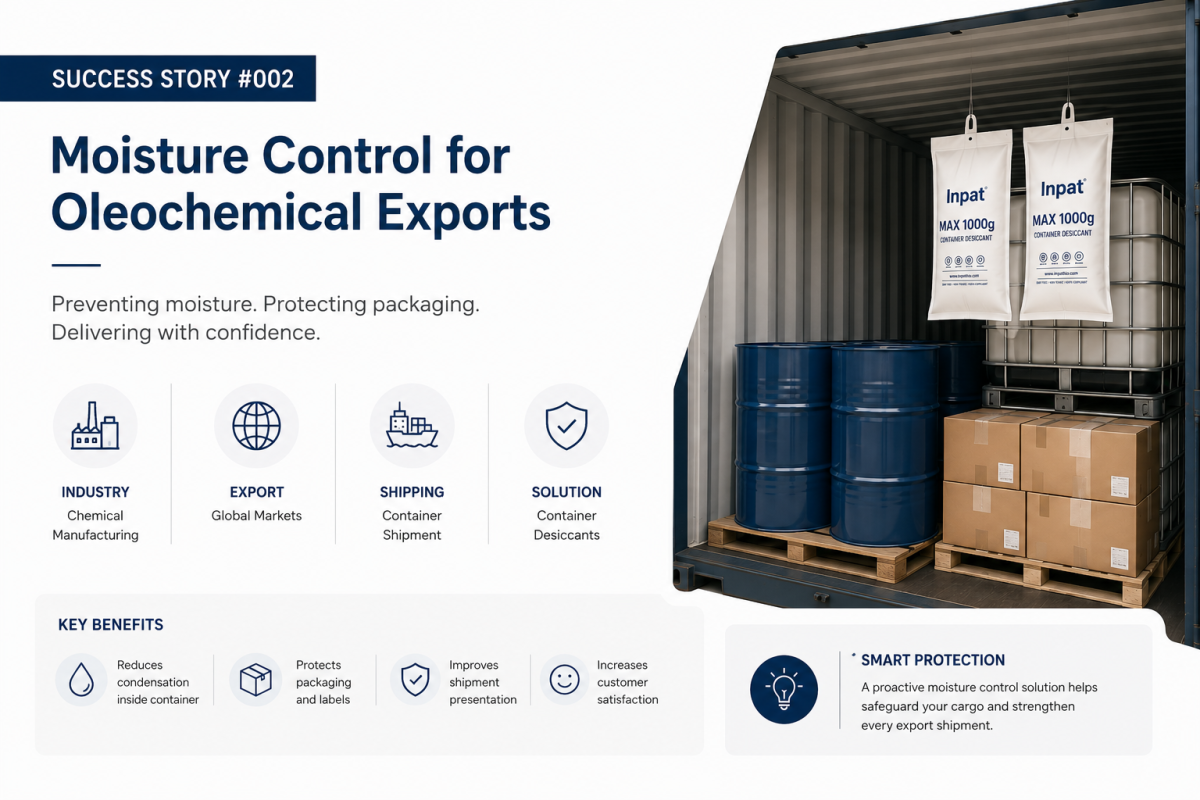 Moisture Prevention Success Story #002 - Oleochemical