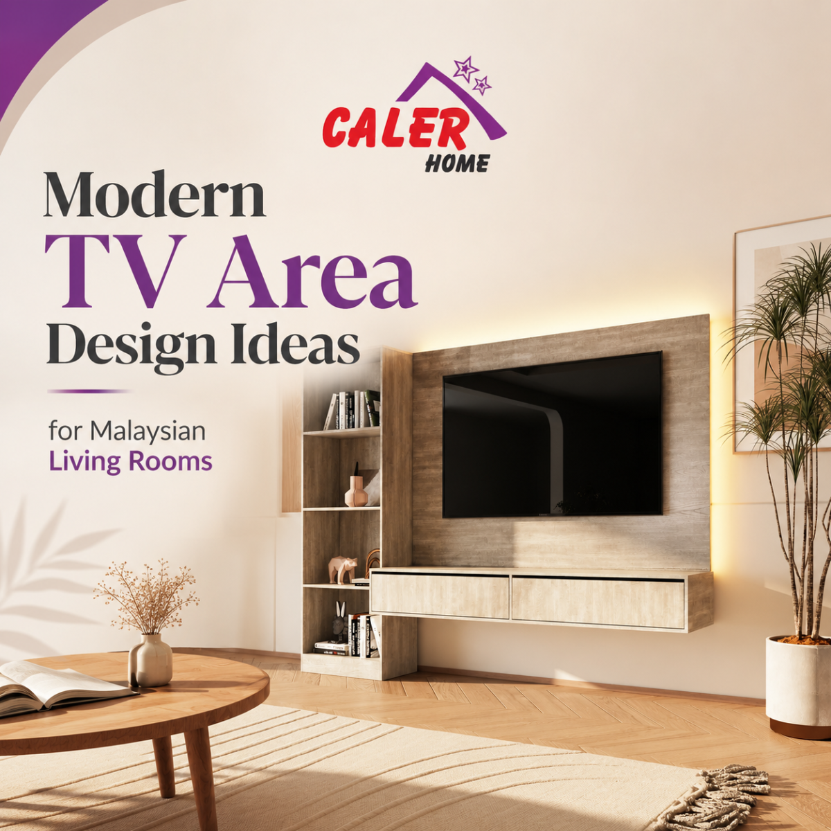 Modern TV Area Design Ideas for Malaysian Living Rooms