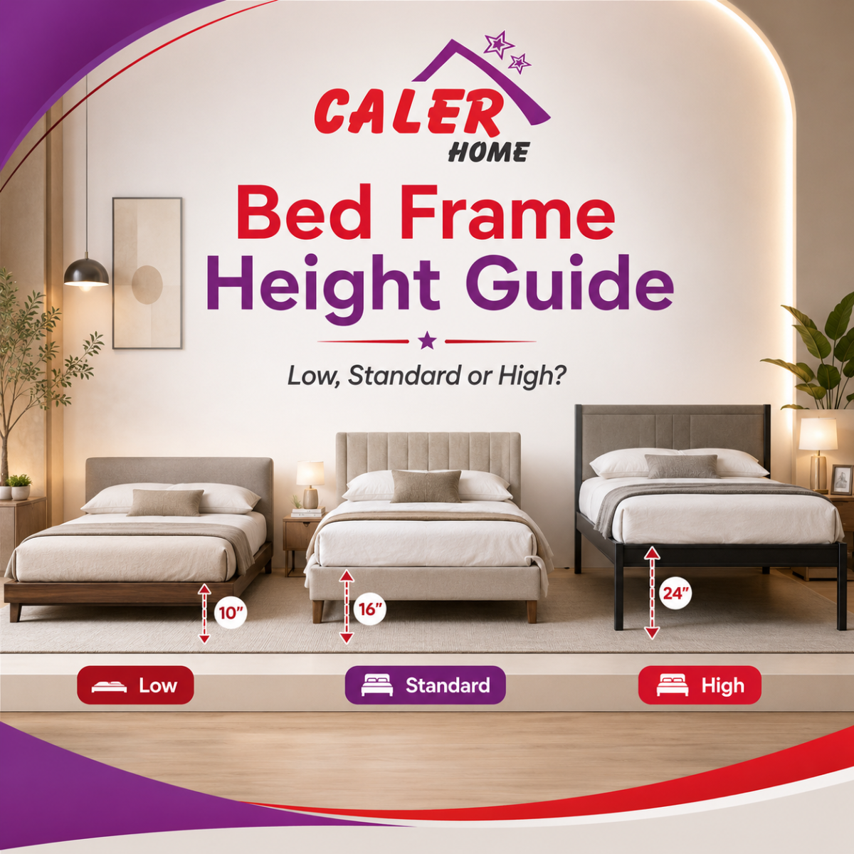 Bed Frame Height Guide: Low, Standard or High Bed Frame?