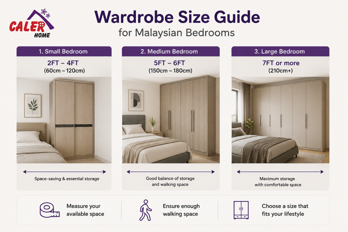 Wardrobe Size Guide for Malaysian Bedrooms