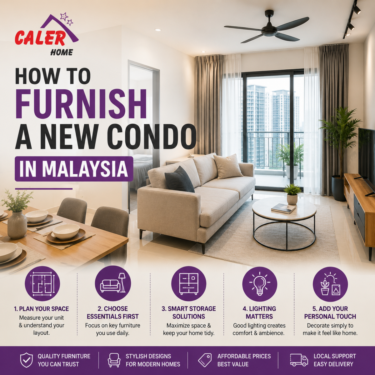 How to Furnish a New Condo in Malaysia: Furniture Planning Guide