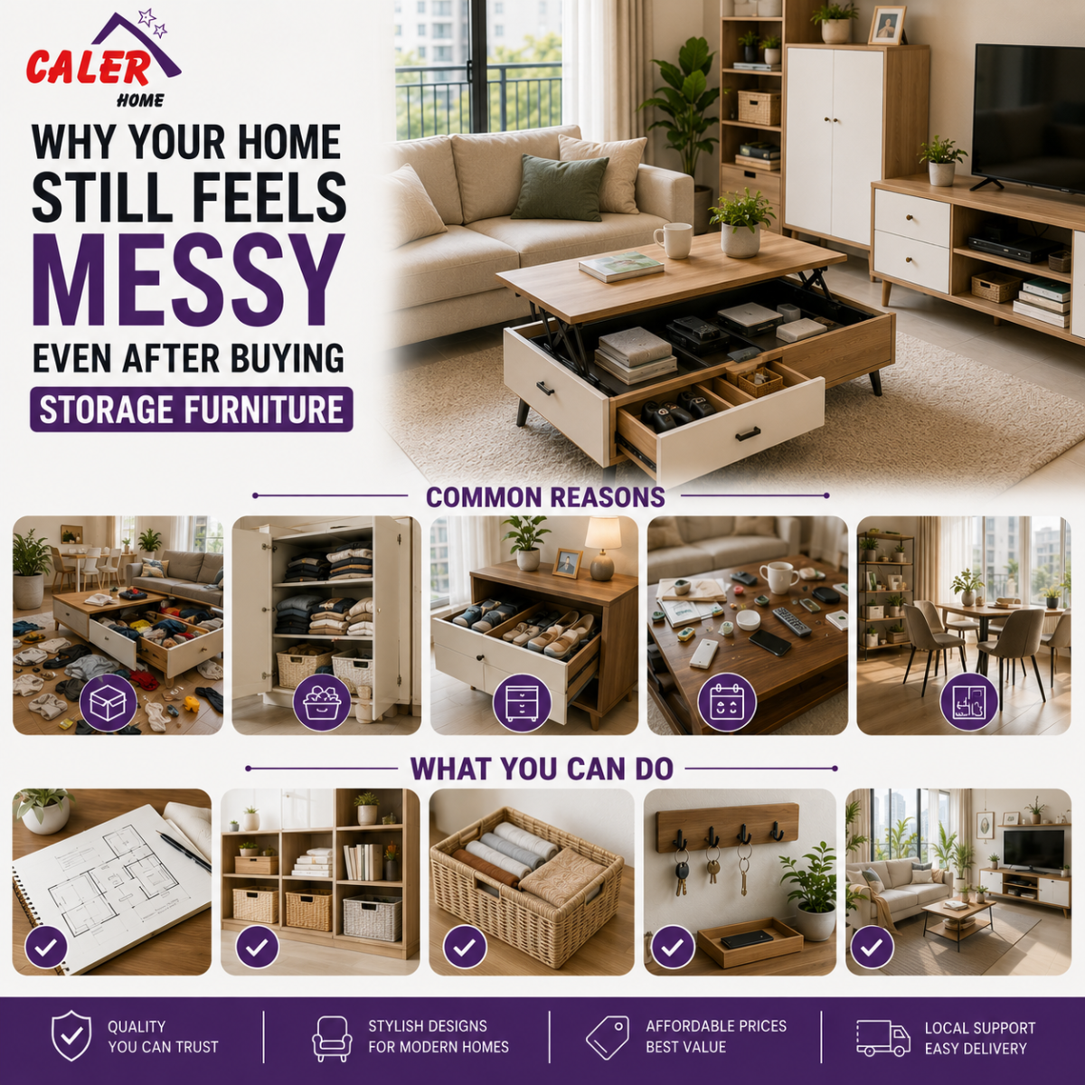 Why Your Home Still Feels Messy Even After Buying Storage Furniture