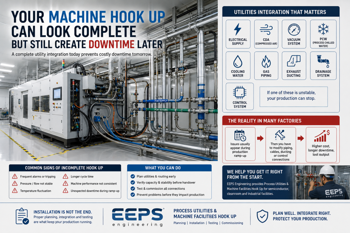 Your Machine Hook Up Can Look Complete but Still Create Downtime Later